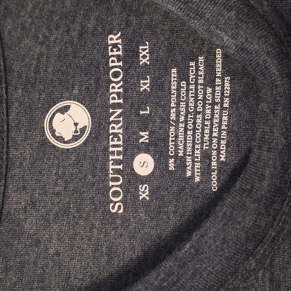 Southern Proper Navy Short Sleeve Tee - Picture 2 of 6